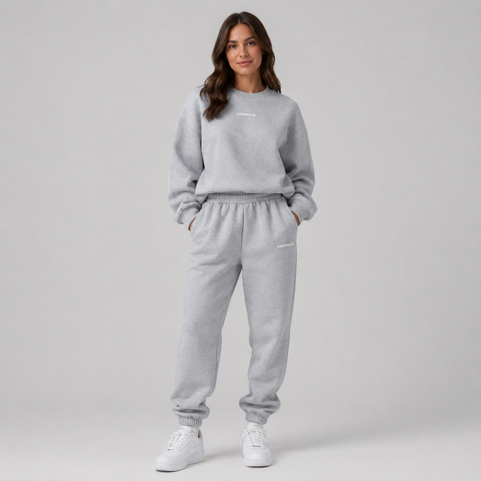 Women's Two-Piece Sweatshirt and Jogger Sweatsuit Set