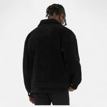 Men's Faux Suede Jacket with Relaxed Fit