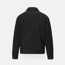 Men's Faux Suede Jacket with Relaxed Fit