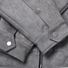 Men's Faux Suede Jacket with Relaxed Fit