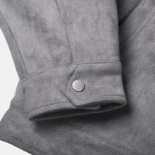 Men's Faux Suede Jacket with Relaxed Fit