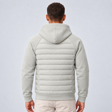 Rowenfield Men's Hooded Down Jacket with Quilted Panels — product view 8