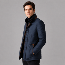 Rowenfield Men's Quilted Jacket Stand Collar Zip Up — product view 5