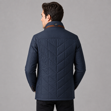 Rowenfield Men's Quilted Jacket Stand Collar Zip Up — product view 2