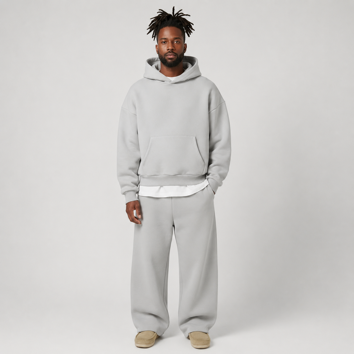 Men's Regular Fit Tracksuit Set with Hoodie and Joggers