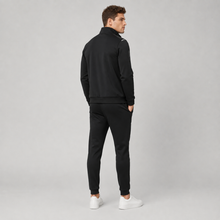 Men's Zip-Up Tracksuit Set with Stand Collar