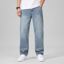 Men's Loose-Fit Wide-Leg Stretch Jeans