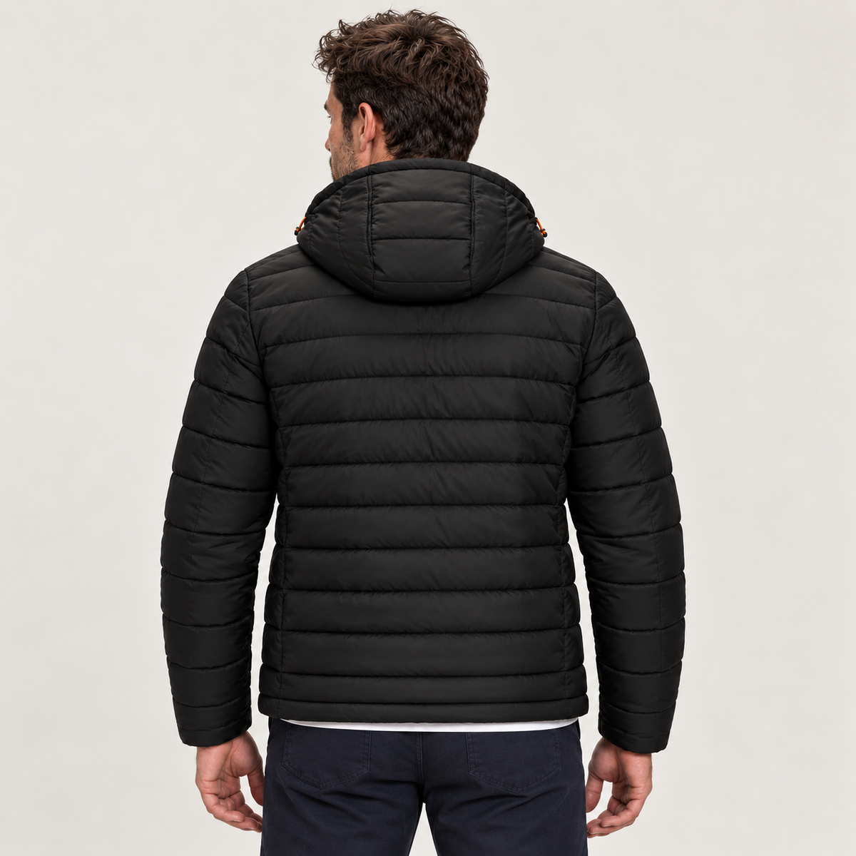Rowenfield Men's Jacket Puffer Hooded Quilted Full Zip — product view 2