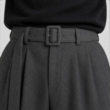Men's Pleated Straight Leg Dress Pants