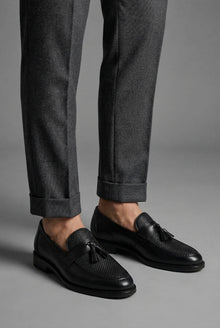 Rowenfield Men's Woven Tassel Slip-On Loafers
