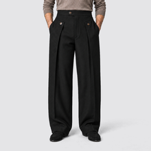 Rowenfield wide leg trousers - Black - frontaal