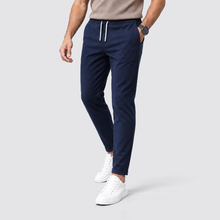 Rowenfield drawstring trousers - Navy Blue - walking