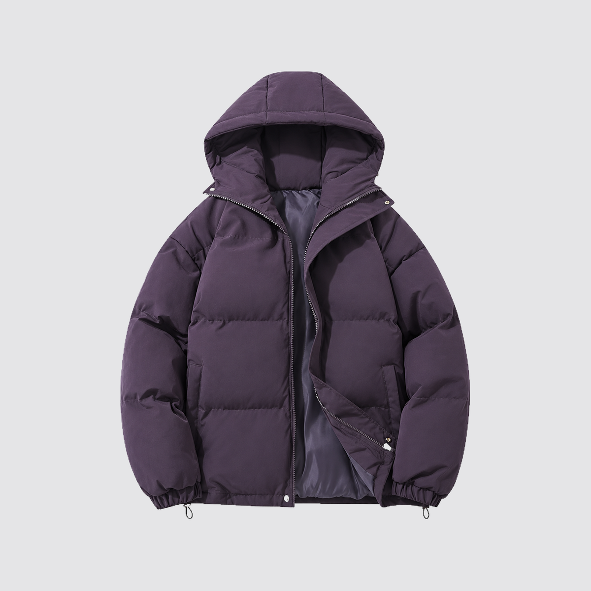Rowenfield hooded puffer jacket - purple - product