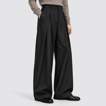 Rowenfield Wide Leg Pleated High Waist – Black – 03