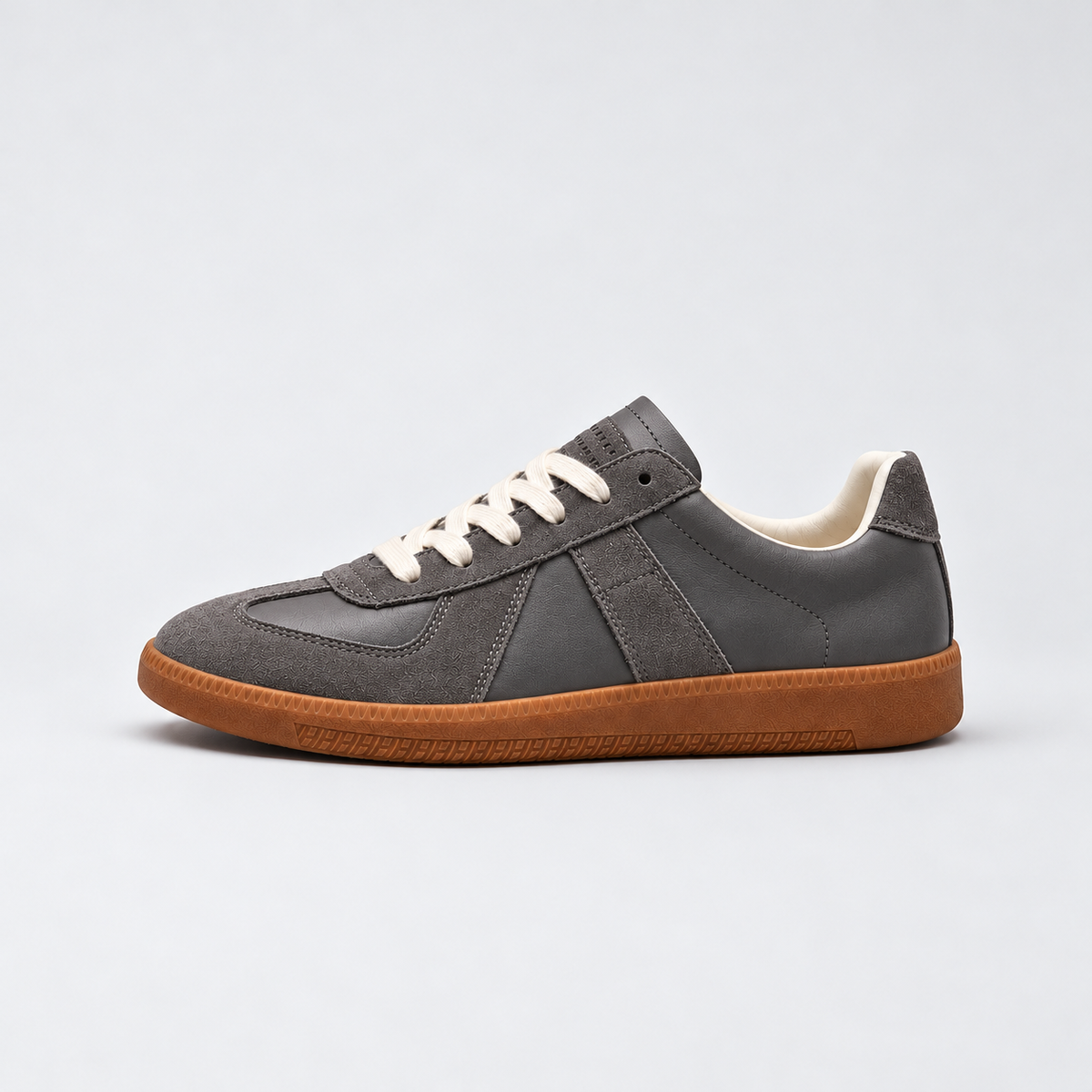 Rowenfield Men's Comfort Lace-Up Lightweight Casual Sneakers Gray studio product photo 9