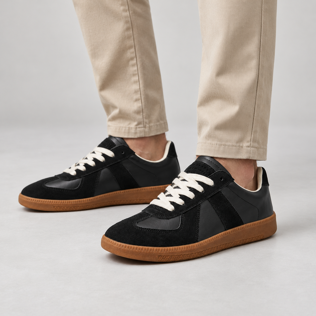 Rowenfield Men's Comfort Lace-Up Lightweight Casual Sneakers  studio product photo 15