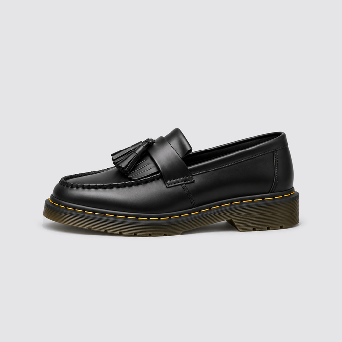 Black footwear side profile