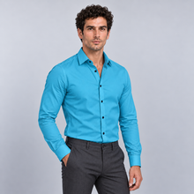 Rowenfield Men's Wrinkle-Free Formal Shirt – Turquoise – front