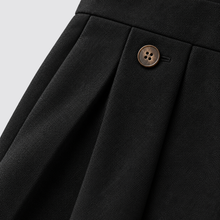 Rowenfield wide leg trousers - Black - fabric close-up