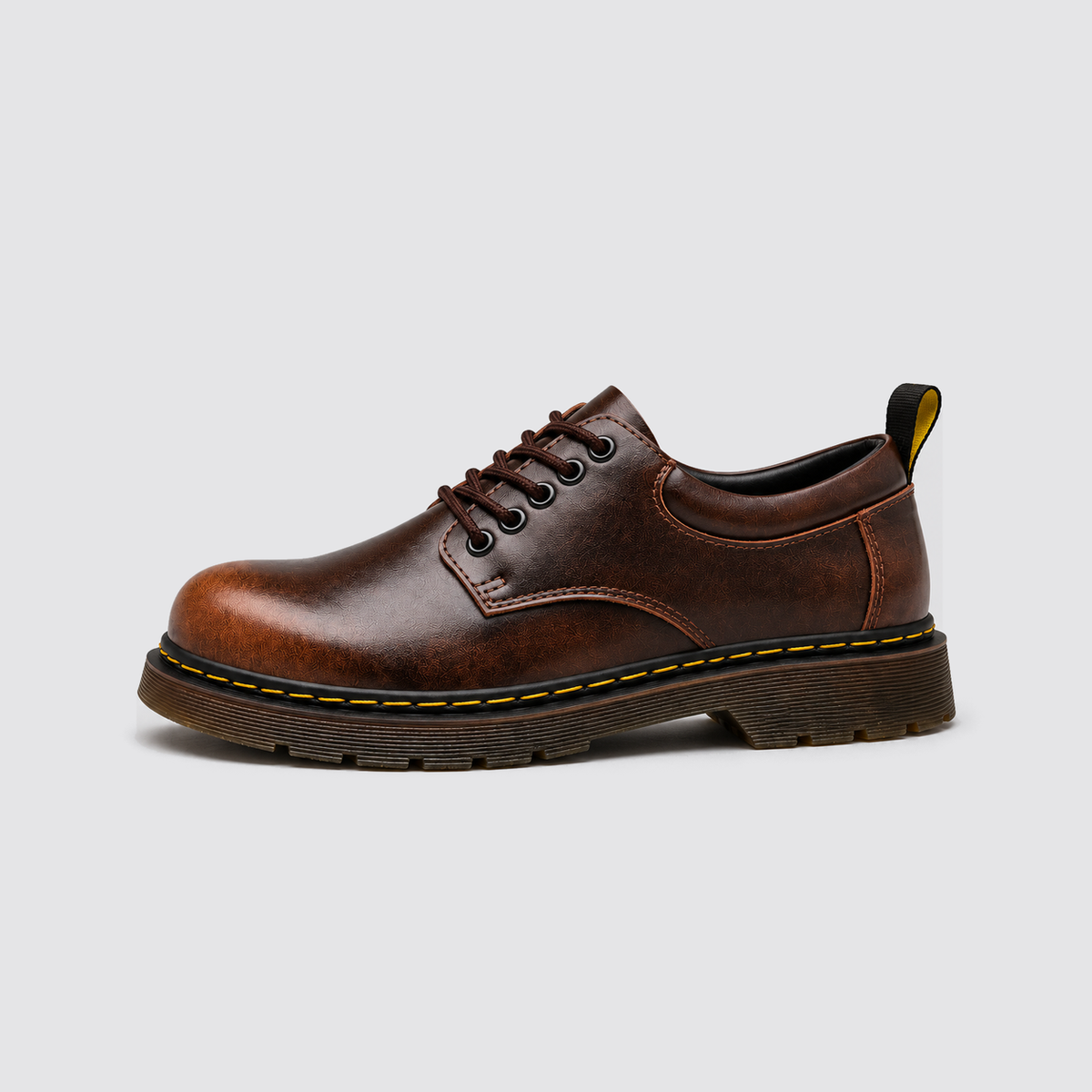 Brown shoe side profile