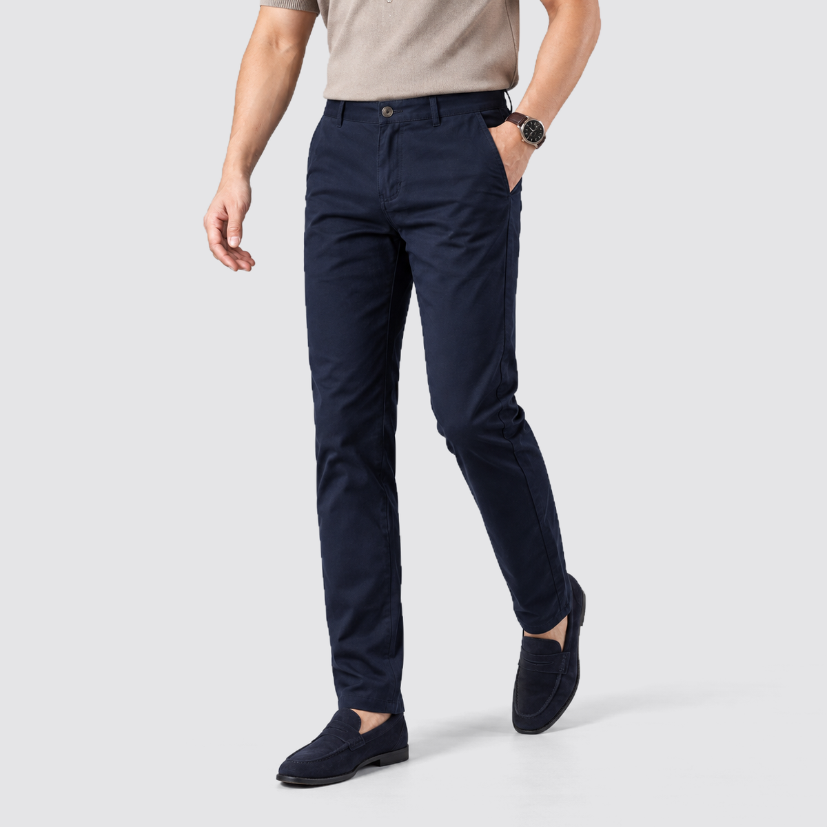Rowenfield work trousers - Dark Blue - walking