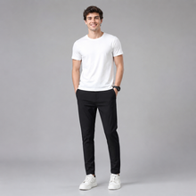 Rowenfield Men's Slim Fit Stretch Pants with Straight Leg  studio product photo