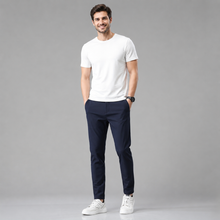 Rowenfield Men's Slim Fit Stretch Pants with Straight Leg  studio product photo