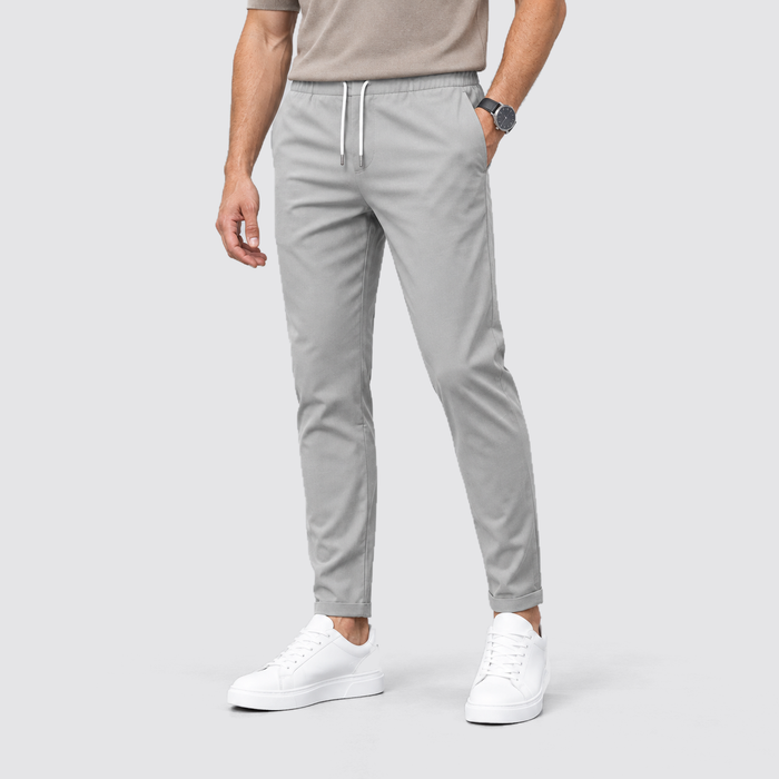 Rowenfield drawstring trousers - gray - hero