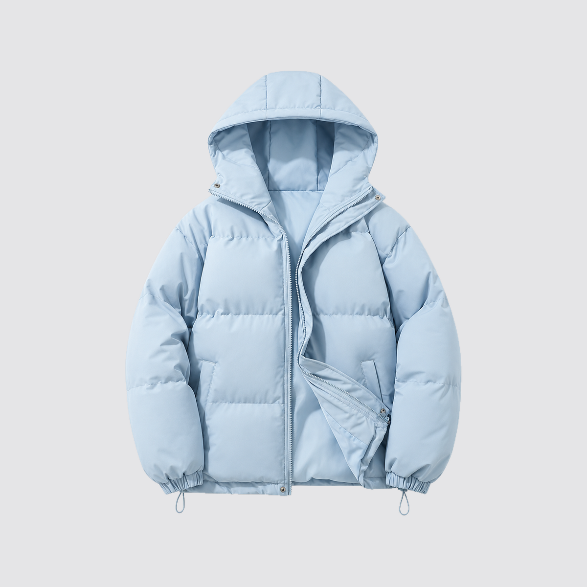Rowenfield hooded puffer jacket - baby-blue - product