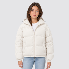 Rowenfield hooded puffer jacket - off-white - front