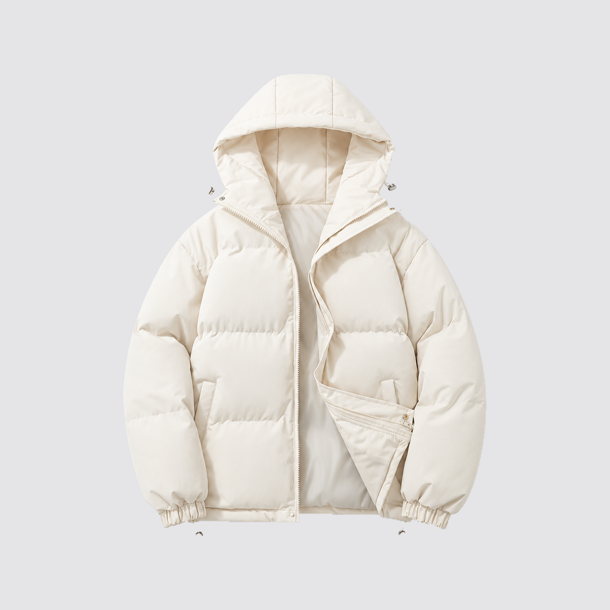 Rowenfield hooded puffer jacket - off-white - product