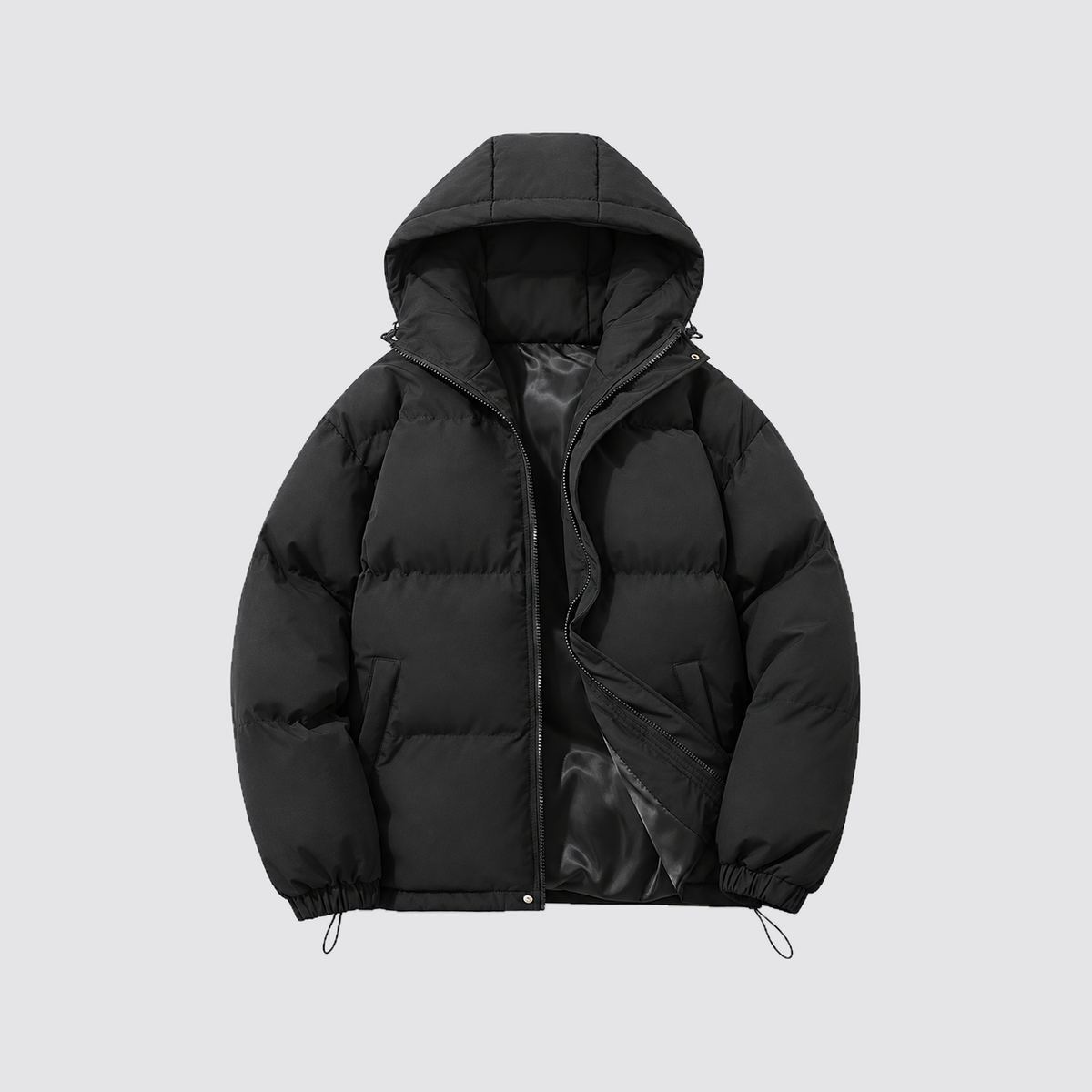 Rowenfield hooded puffer jacket - black - product