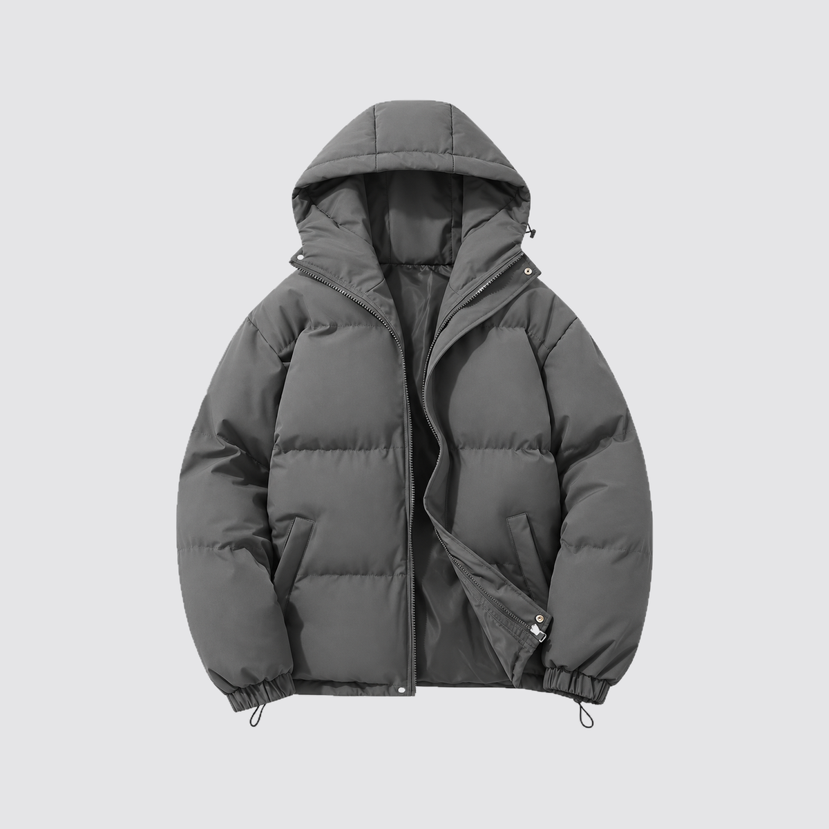 Rowenfield hooded puffer jacket - dark-gray - product