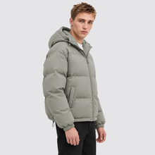 Rowenfield hooded puffer jacket - grayish-green - side
